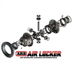 Med diffrensialsperrer låser man diffrensialen i akslingen slik at ikke all kraften forsvinner ut på det hjulet som ikke har grep. Dette sikrer sikrere grep og tryggere fremdrift dersom du beveger deg i ulent terreng.<br><br><strong>Luftstyrt diffrensialsperre fra ARB til framaksling. Passer til Toyta LandCruiser 200 serie</strong>