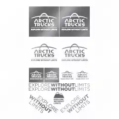 Klistremerker til allverdens bruk, på arket er det 2x av hvert slik at det kan monteres på begge sider av Arctic Truck'en din, eller på hver av alu-kassene på taket.<br><br>Klistremerkene er laget i kvalitetsfolie og leveres med bakside og transferpapir.