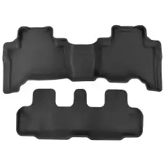 Mattesett til <span lang="NO-BOK">2. og 3. seterad Toyota Land Cruiser 150 serie (fra 2009 og nyere)</span><br><br>Alle biler trenger gulvmatter – har du gummimatter som er skikkelig utformet samler den opp vann og skitt fra sko og alt du drar inn i bilen. Med mattene fra Arctic Trucks får du enkelt ut alt vann og skitt du engang dro inn. Dette er matter av høy kvalitet. Mattene har meget god passform til bilen. Mattene er laget i gummi og er vanntette, dermed lette holde rene. De tåler røff bruk.<br><br><strong>Mattene tåler vann, gjørme, snø, is, grus og blader – når du skal ha dem rene igjen kan du vaske dem med høytrykkspyler.</strong>