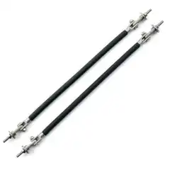 Rustfrie støttestag til ekstralys. Disse må ikke forveksles med støttestag som man kjenner fra tidligere som både rustet og løsnet og flasset lakk.