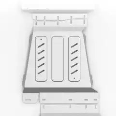 Med skliplate og understells-beskyttelse fra Rival 4x4 Accessories er du trygg på at undersiden av bilen er beskyttet mot det meste. Dette er det du trenger for å beskytte motor under bilen.<br><br>Elementene er laget av 6 mm tykke aluminiumsplater som er forsterket med utpressende vulker. I tillegg er det lufte- og drenerings hull så man får vekk uønsket skit som kan legge seg over platene etter turen uti terrenget.<br><br>Denne er del nummer 3 som beskytter girkasse