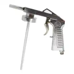 Raptor påførings-pistol for enkelt å skru på tilhørende 1-liters flasker Raptor 2K Bedliner.<br><br>Pistolen passer også GRAVITEX PLUS flasker dersom du lurer på det.