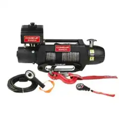 <ul><br> 	<li>12V DC severe duty winch rated at 9,500 lb pulling meets or exceeds your expectations.</li><br> 	<li>Heavy duty series wound motor delivers superior torque output and faster line speed. A motor equipped with a thermal protection switch</li><br> 	<li>16 equally positioned pin holes with an ergonomic T-handle make it possible to reposition in 22.5 degree increments.</li><br> 	<li>Hardened steel, 3-stage planetary gear train for efficient and reliable operation.</li><br> 	<li>Both built-in digital two way wireless remote control and wired water-proof remote control.</li><br> 	<li>A 12 strand construction synthetic rope coated to improve abrasion and has no water absorption.</li><br> 	<li>Tough aluminum die cast housings withstand strength of 2.0 x rated load of winch.</li><br> 	<li>U.S. Germany, U.K. France, etc patented mechanical cone brake holds the full load</li><br></ul><br>COMEUP YouTube Channel -<strong> <a href="https://www.youtube.com/watch?v=svqlIGJO06Q" target="_blank" rel="noopener noreferrer">Introducing Seal Gen2 Winches</a></strong>