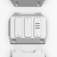 Med skliplate og understells-beskyttelse fra Rival 4x4 Accessories er du trygg på at undersiden av bilen er beskyttet mot det meste. Dette er det du trenger for å beskytte motor under bilen.<br><br>Elementene er laget av 6 mm tykke aluminiumsplater som er forsterket med utpressende vulker. I tillegg er det lufte- og drenerings hull så man får vekk uønsket skit som kan legge seg over platene etter turen uti terrenget.<br><br>Denne er del nummer 2 som beskytter motoren fra undersiden