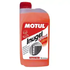 Motul Inugel Optimal Ultra frostvæske<br><br><strong>1 liter</strong><br><br>Egenskaper:<br>• Beskytter kjølesystemet mot frysing og metalliske deler mot korrosjon.<br>• Sørger for en god termisk veksling og effektiv kjøling av motoren.<br>• For å opprettholde antikorrosjonsegenskaper, må du ikke fortynne under 33%.<br>• Anbefales for alle kjølesystemer; fra ytelsesbiler til landbruksbiler.