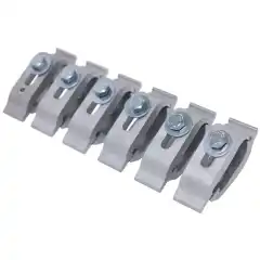 Sett med klemmer for montering av Truxedo plantrekk.<br>Inneholder 6 stk.<br><br><strong>OBS! DETTE ER RESERVEDEL. KLEMMER FØLGER MED NYE TRUXEDO TREKK</strong>